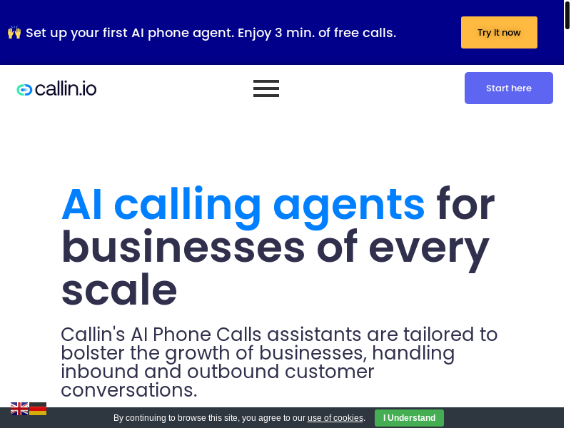 Callin.io - AI voice assistant for small businesses