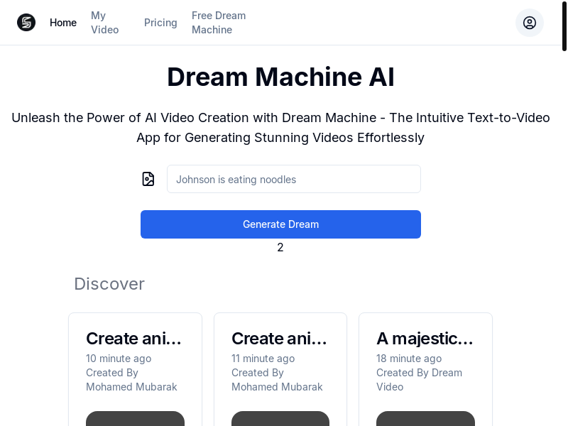 Dream Machine AI by Luma