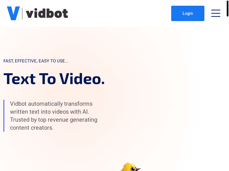 VIDBOT - Videos Quickly from Text